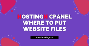 cpanel where to put website files