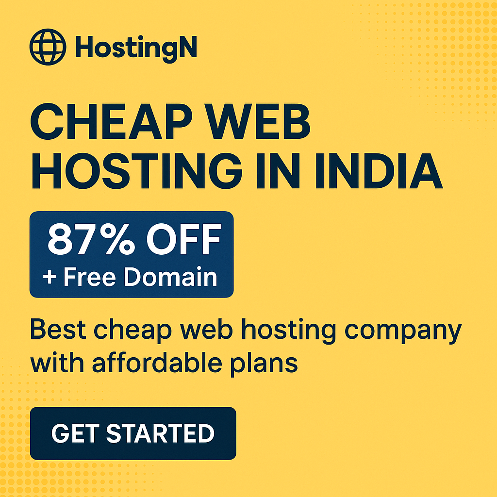 cheap web hosting company in India