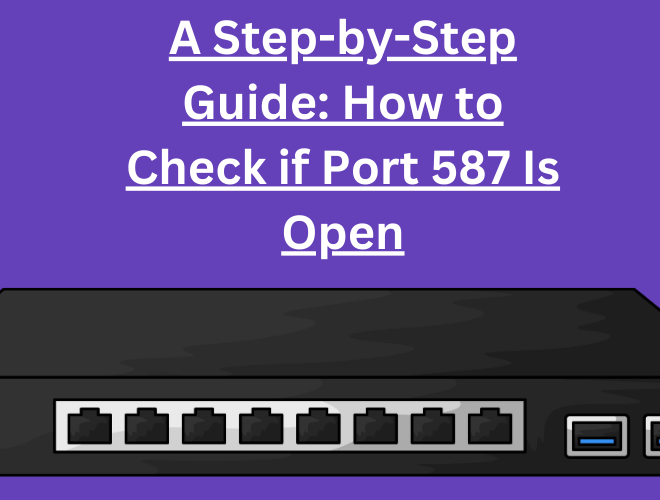 Check if Port 587 Is Open